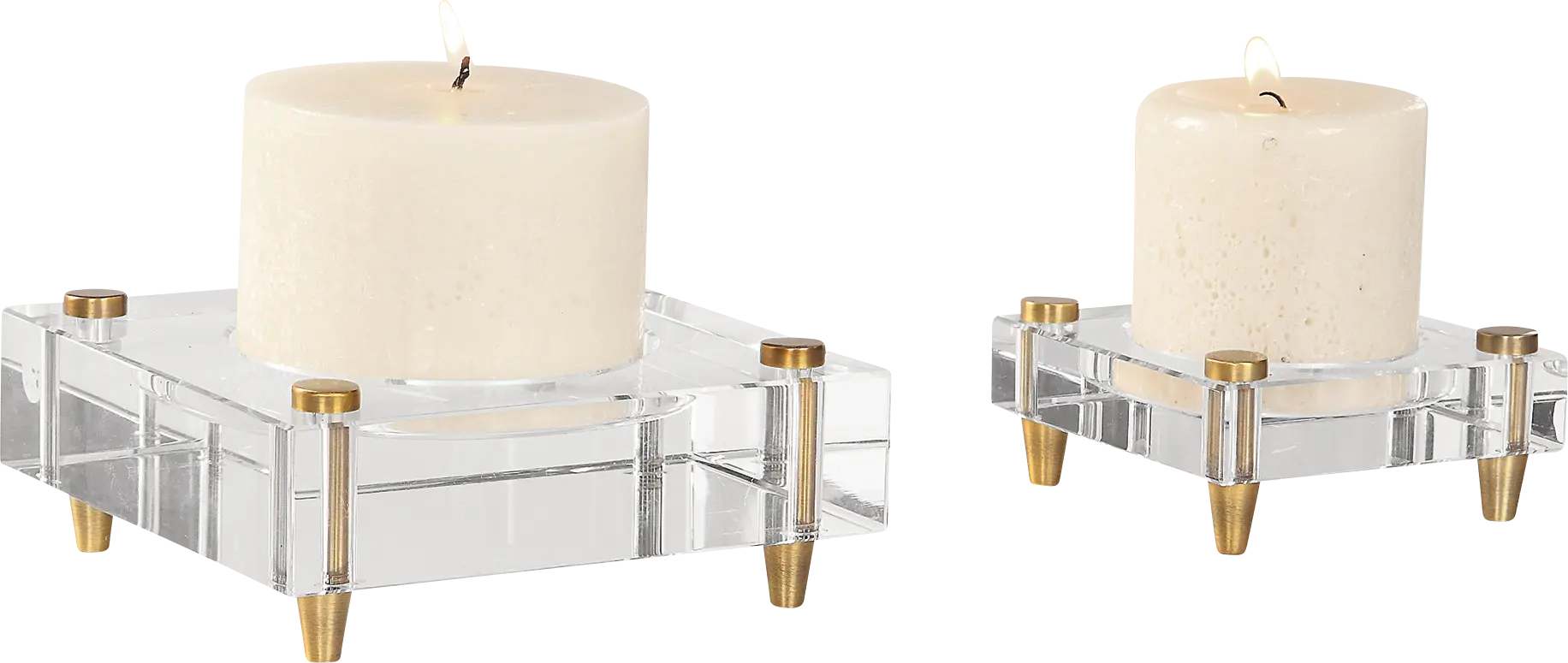 Winnemac Gold Candle Holder, Set of 2
