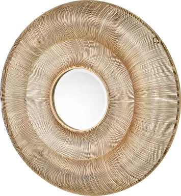 Dowagiac Gold Wall Mirror