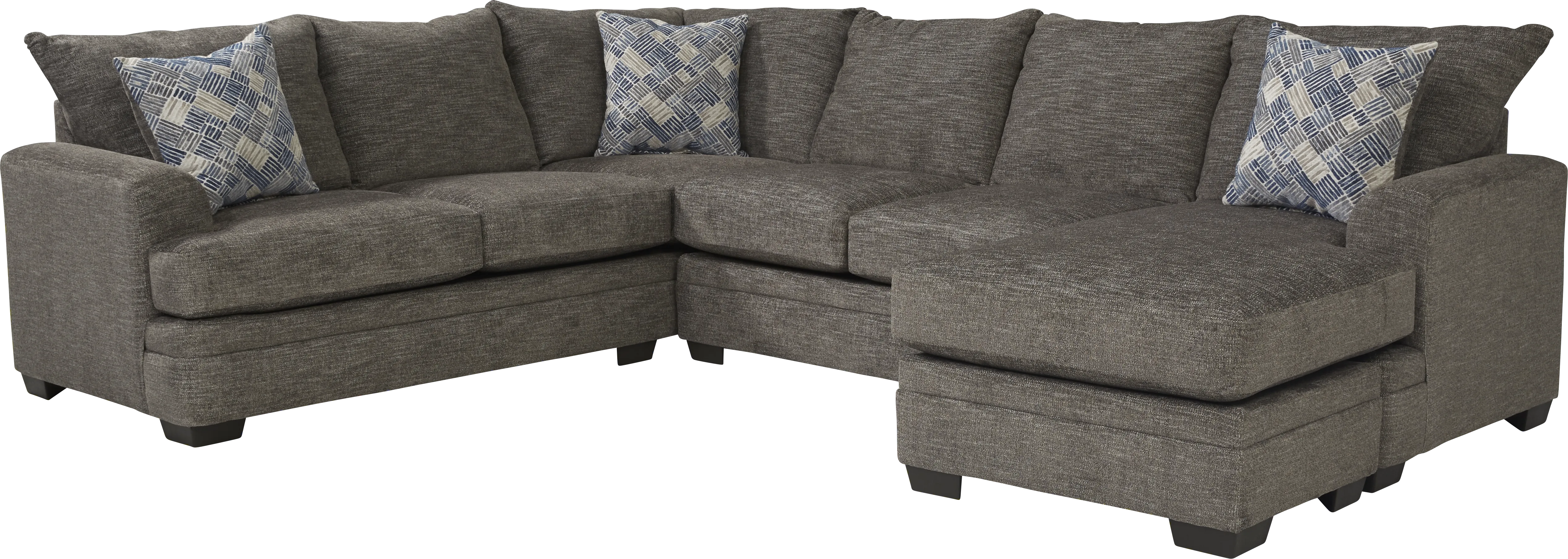 Copley Court Pewter 2 Pc Sleeper Sectional - Thumbnail - Image 1