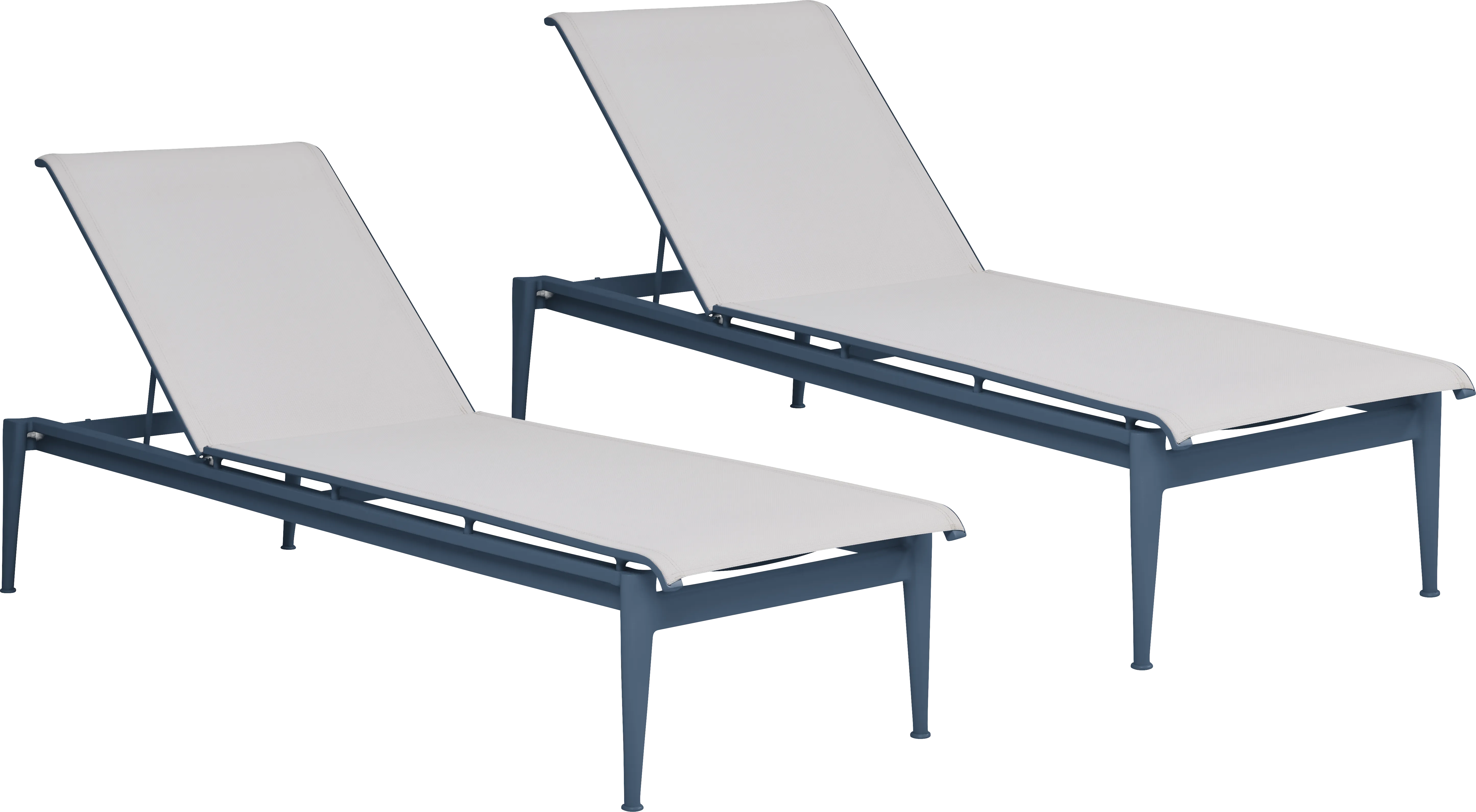 Park Walk Navy Outdoor Chaise, Set of 2 - Thumbnail - Image 1
