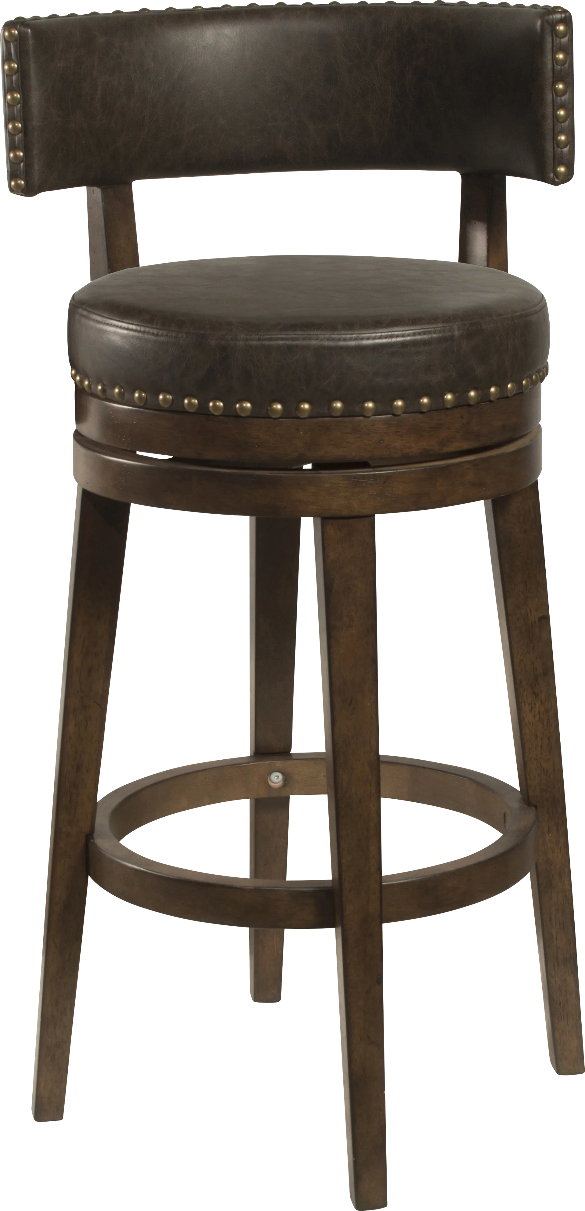 Lowrie Walnut Swivel Barstool - Image 1