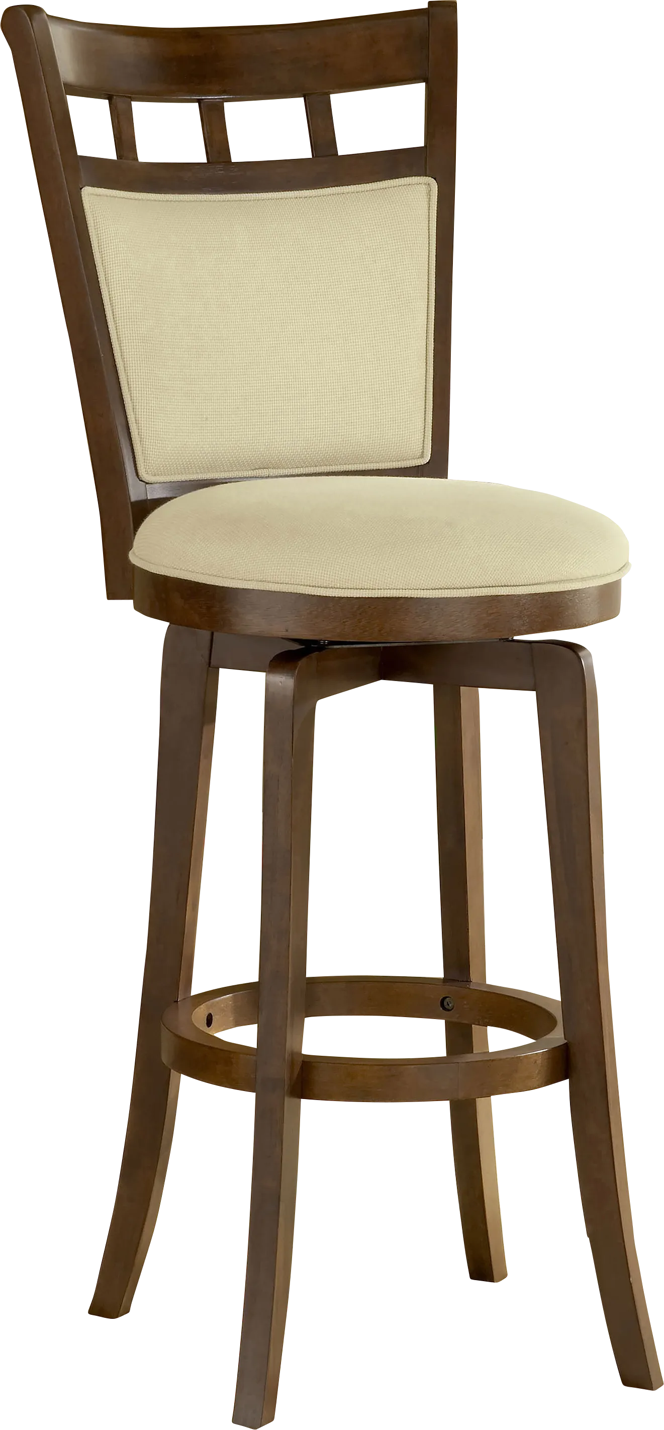 Irwell Ivory Swivel Barstool - Image 1