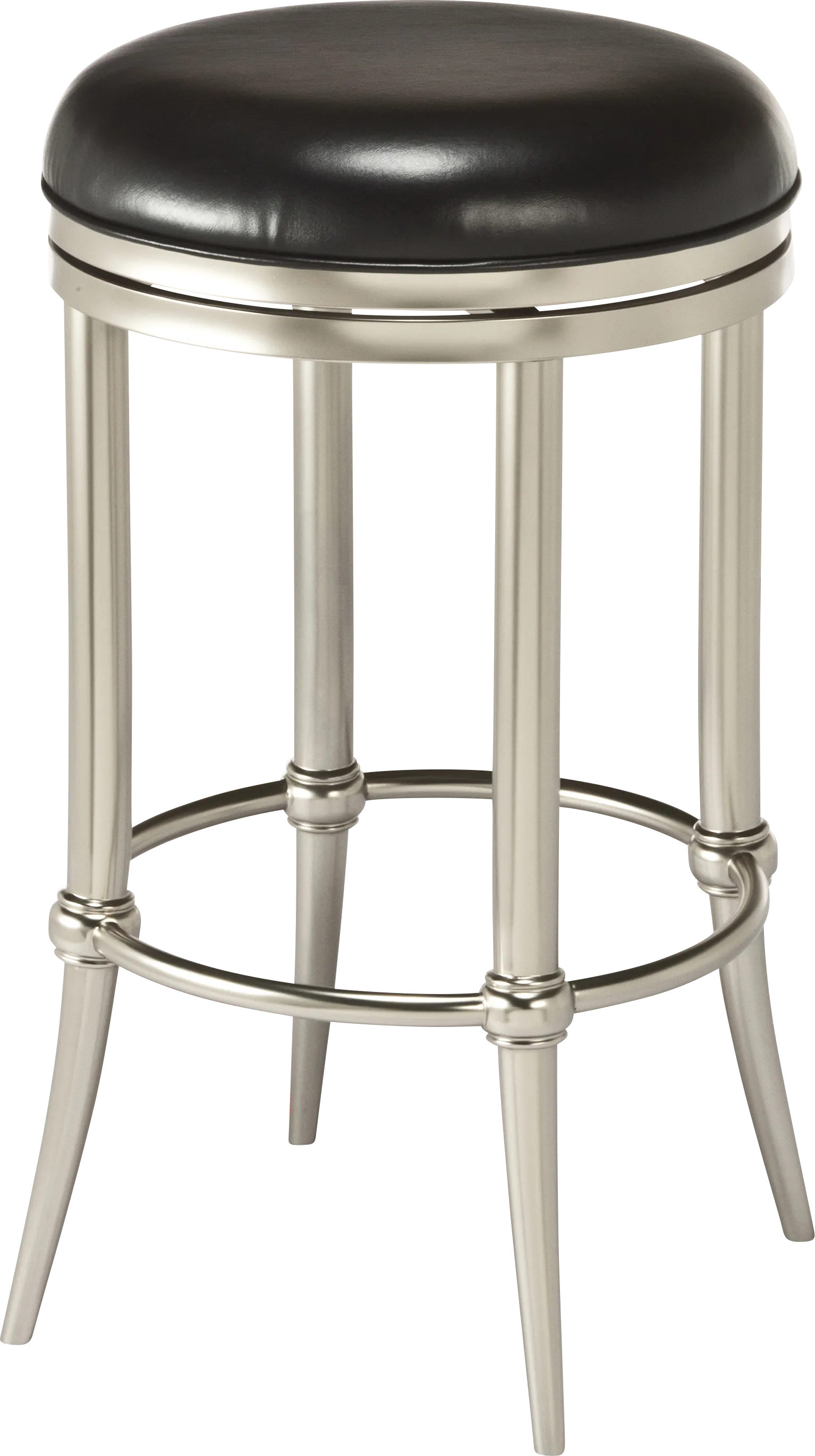 Quantock Black Swivel Counter Height Stool - Image 1