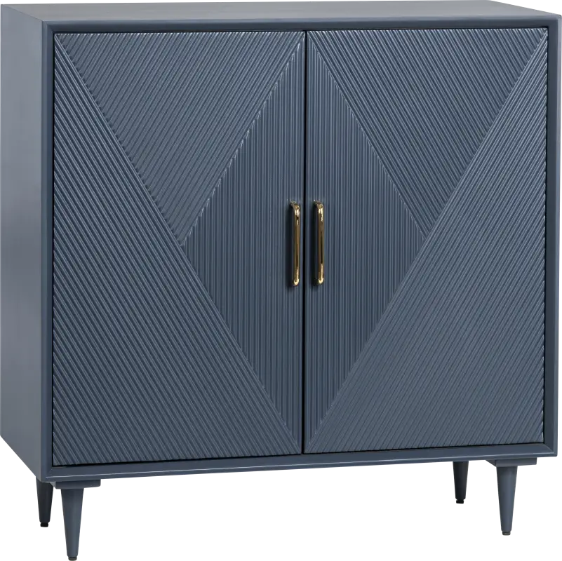 Rummele Blue Accent Cabinet