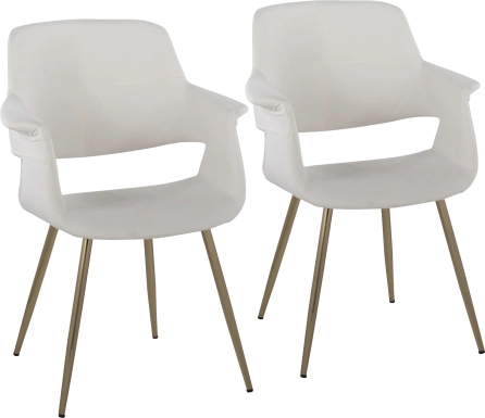Lafanette I Cream Arm Chair, Set of 2