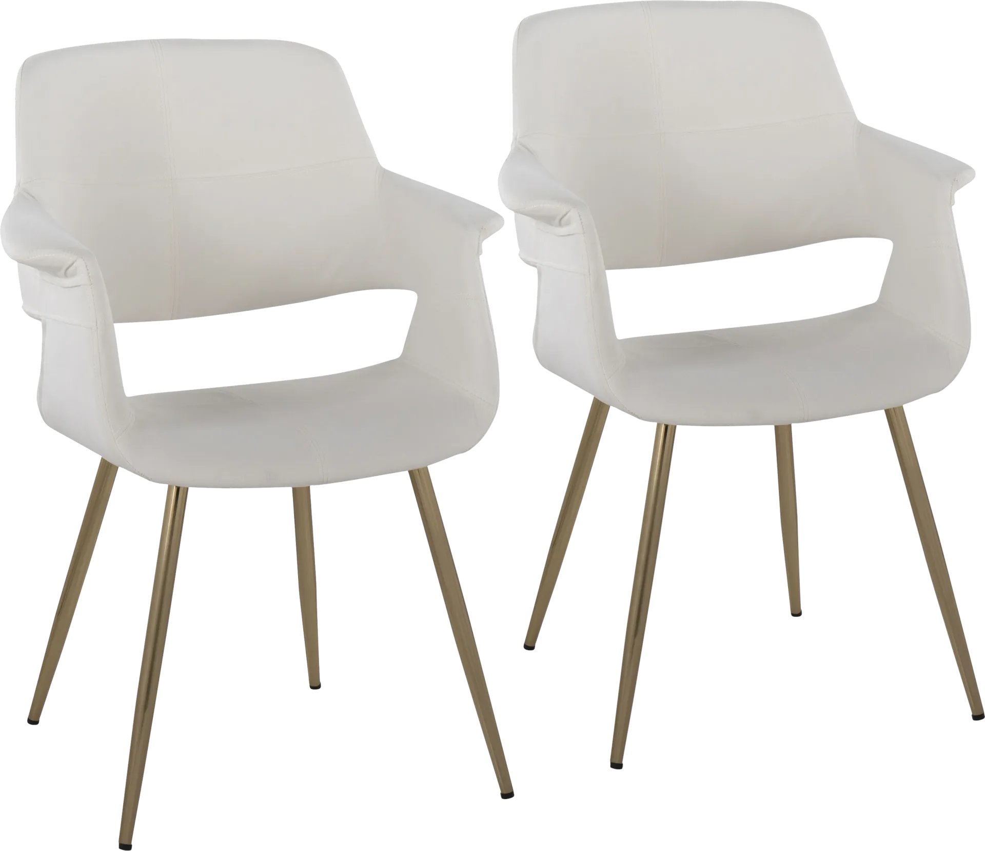Lafanette I Cream Arm Chair, Set of 2 - Image 1