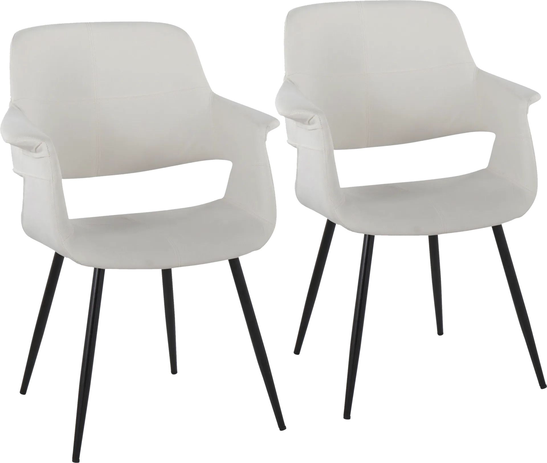 Lafanette II Cream Arm Chair, Set of 2 - Image 1