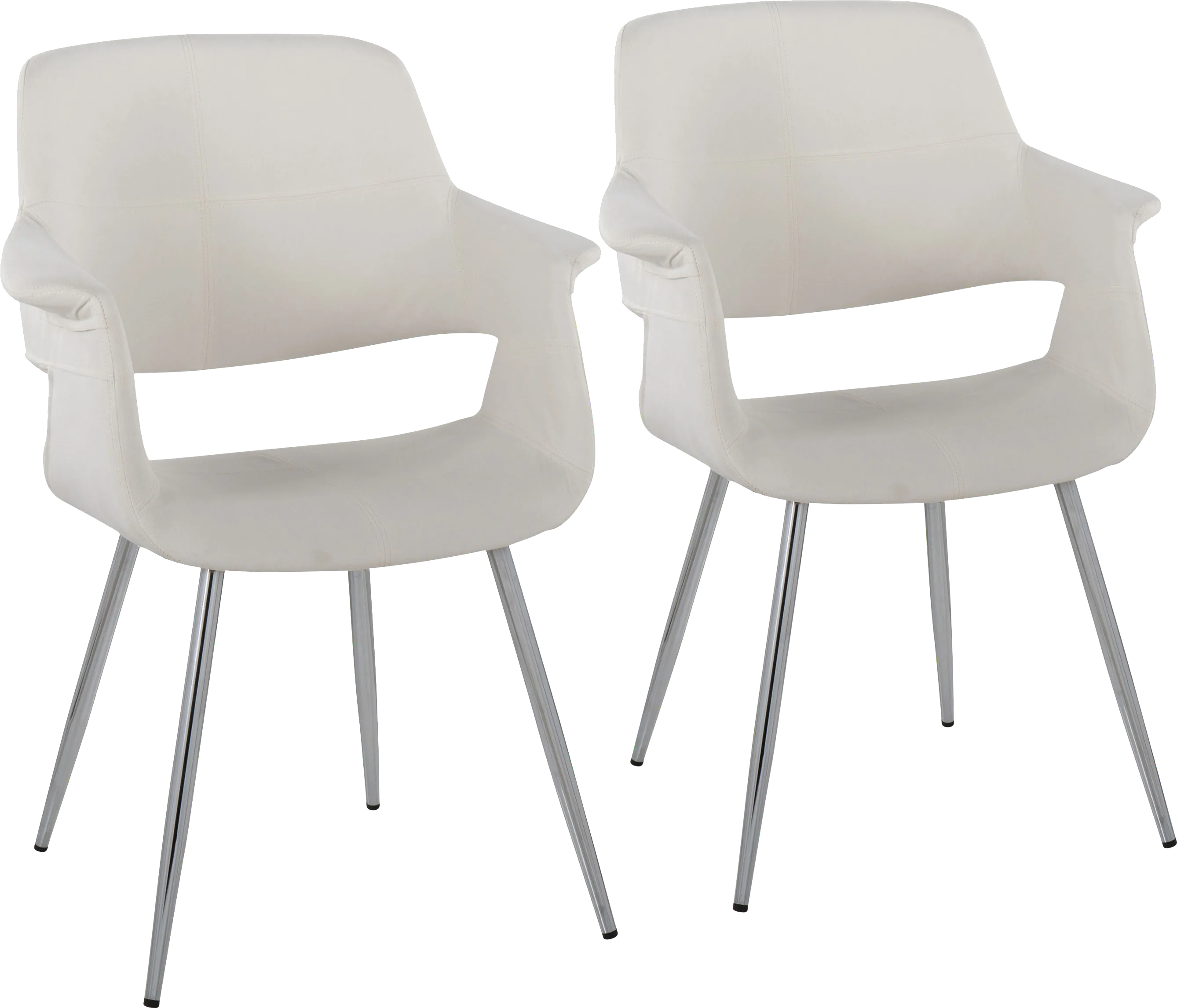 Lafanette III Cream Arm Chair, Set of 2 - Thumbnail - Image 1
