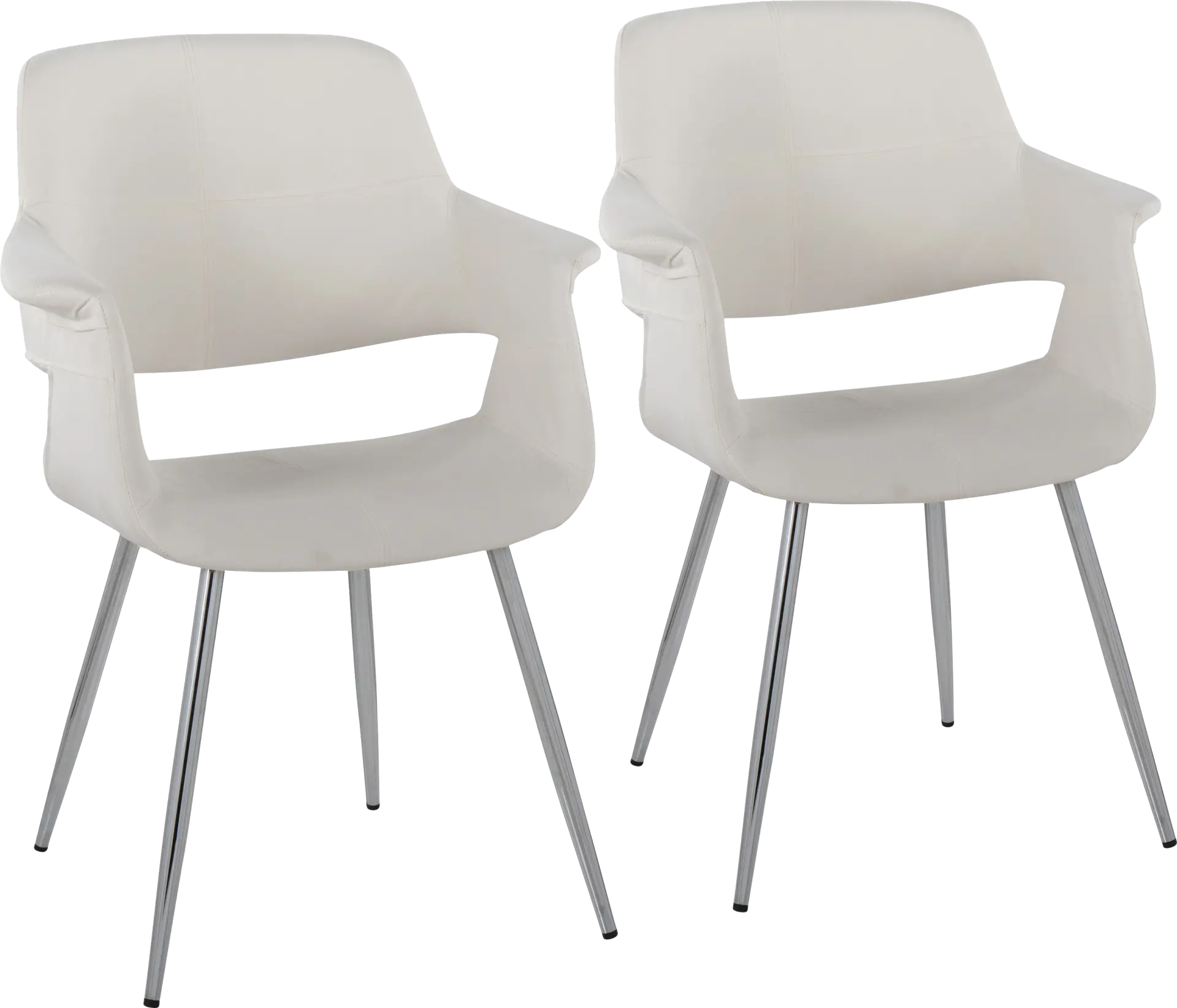 Lafanette III Cream Arm Chair, Set of 2