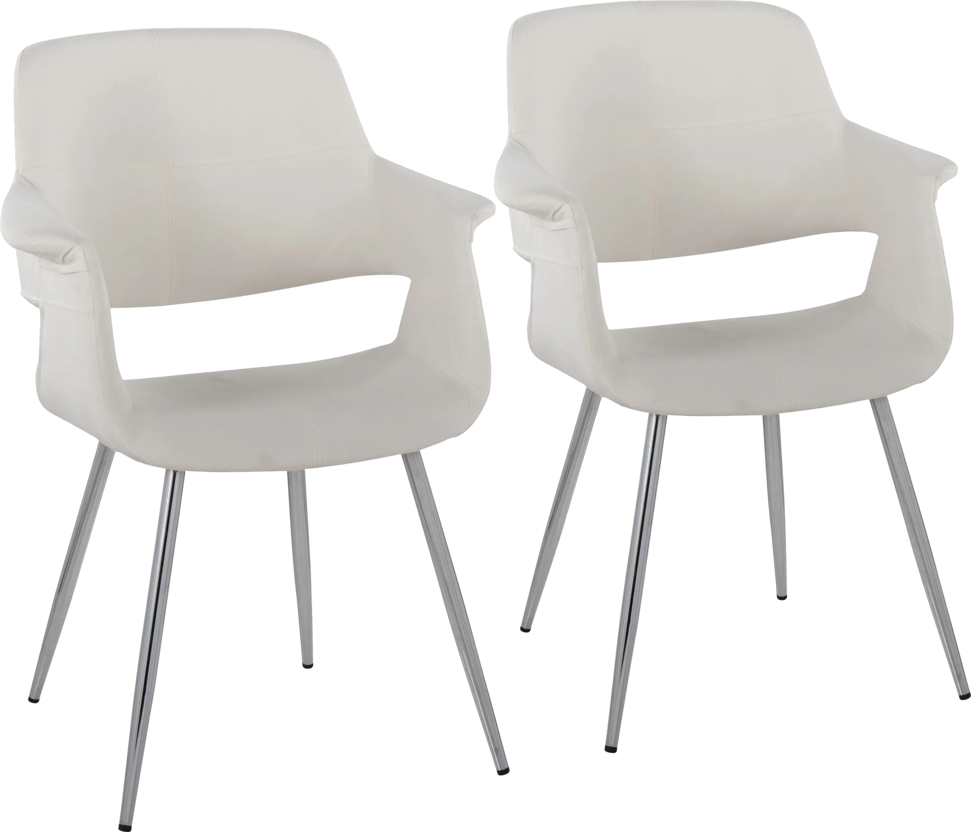 Lafanette III Cream Arm Chair, Set of 2 - Image 1