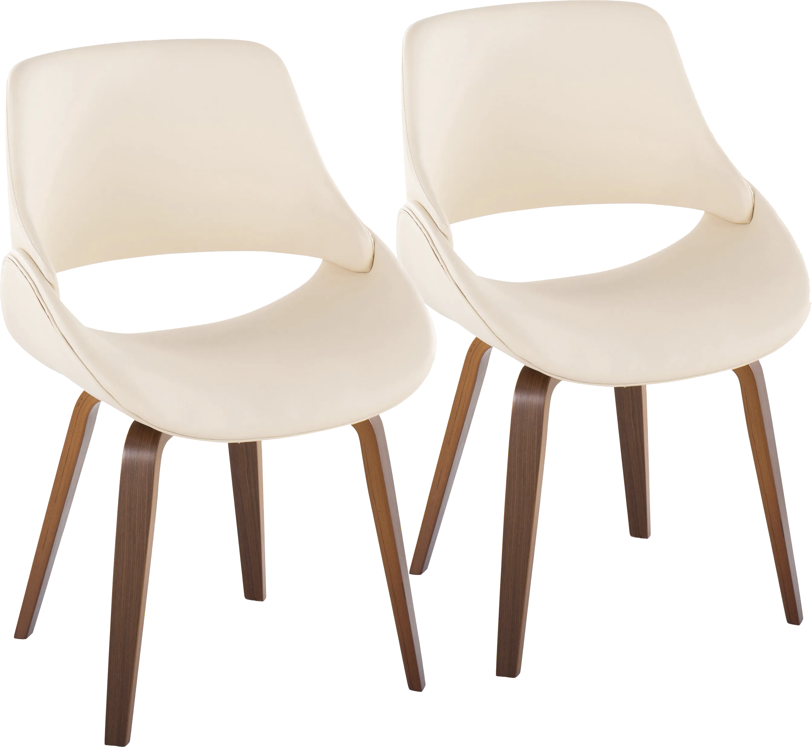 Harless Cream Side Chair, Set of 2 - Thumbnail - Image 1