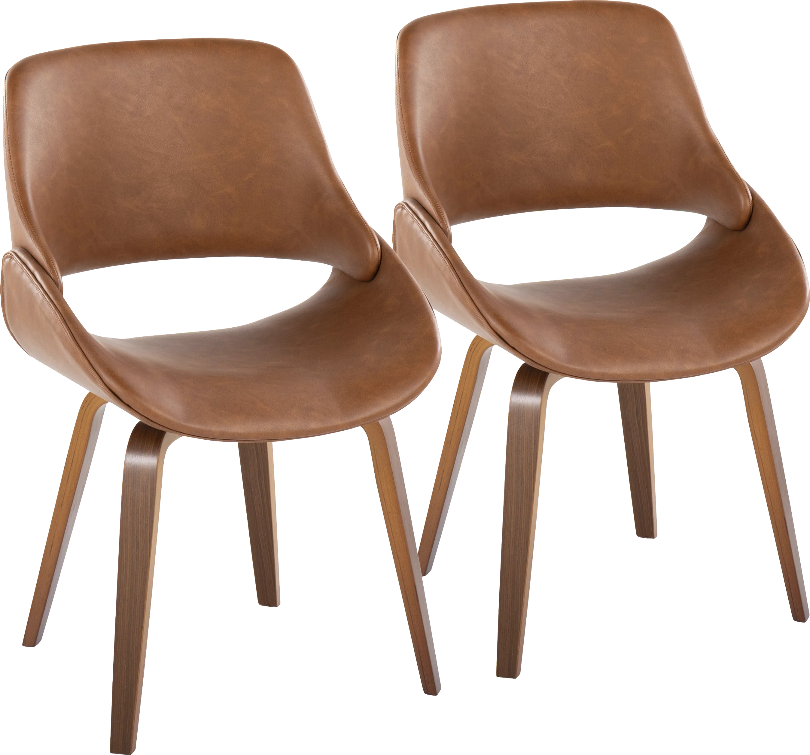 Harless Camel Side Chair, Set of 2 - Thumbnail - Image 1