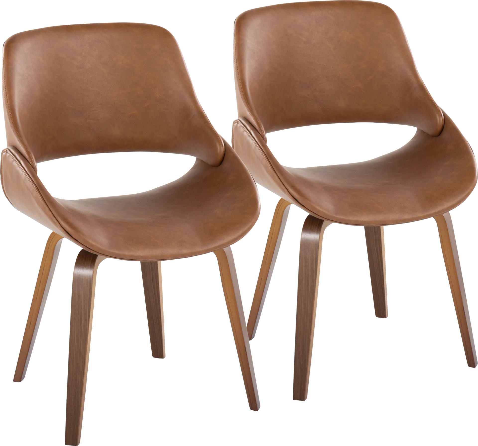 Harless Camel Side Chair, Set of 2 - Image 1