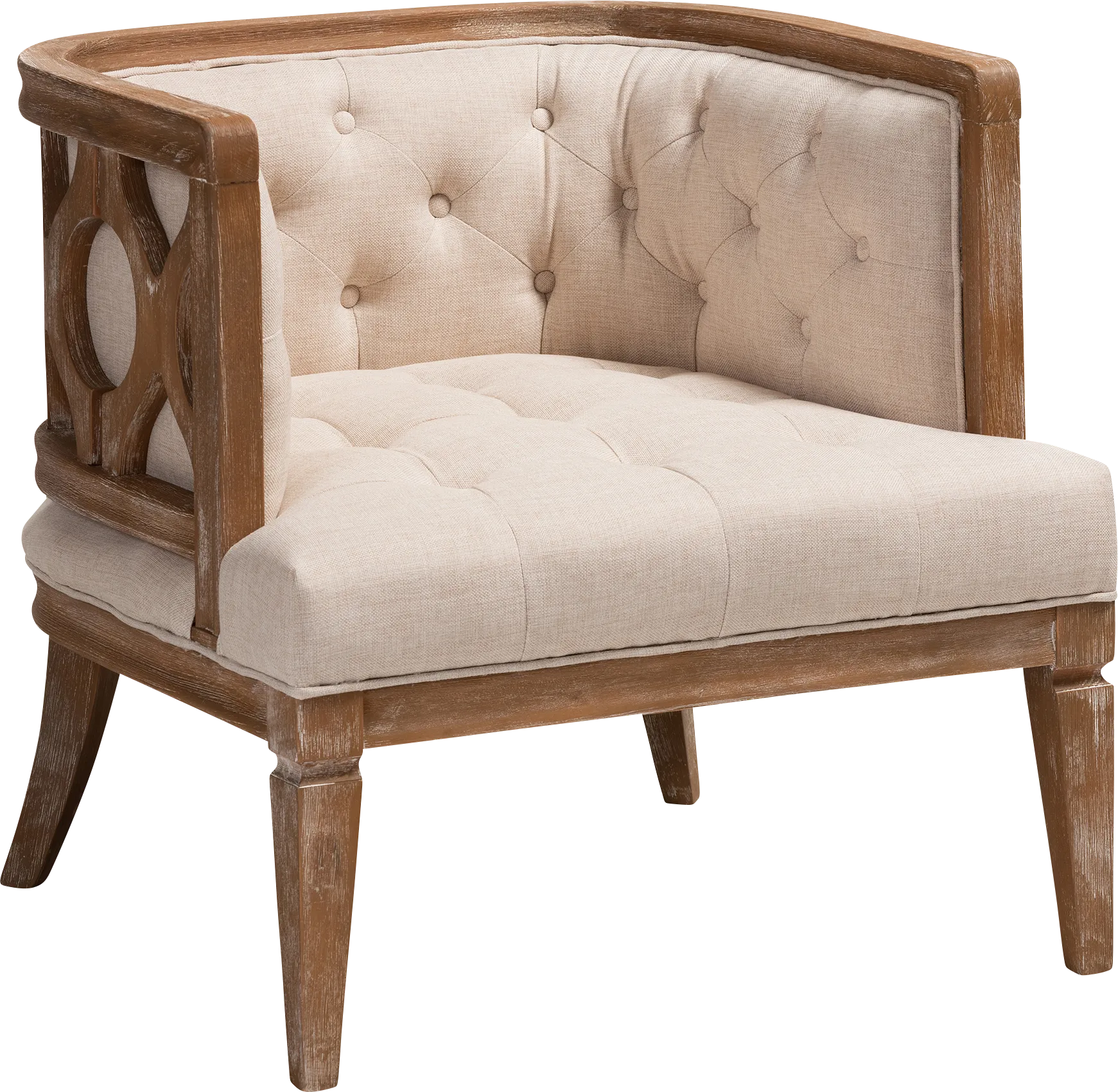 Essington Beige Accent Chair - Image 1