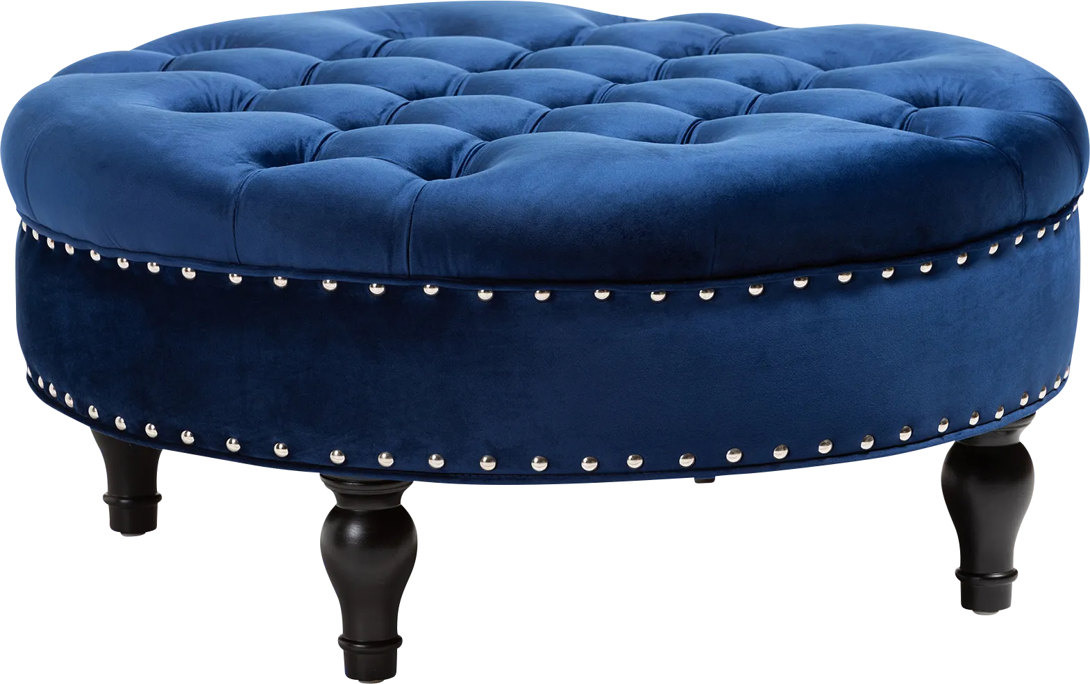 Palmyro Blue Cocktail Ottoman - Image 1