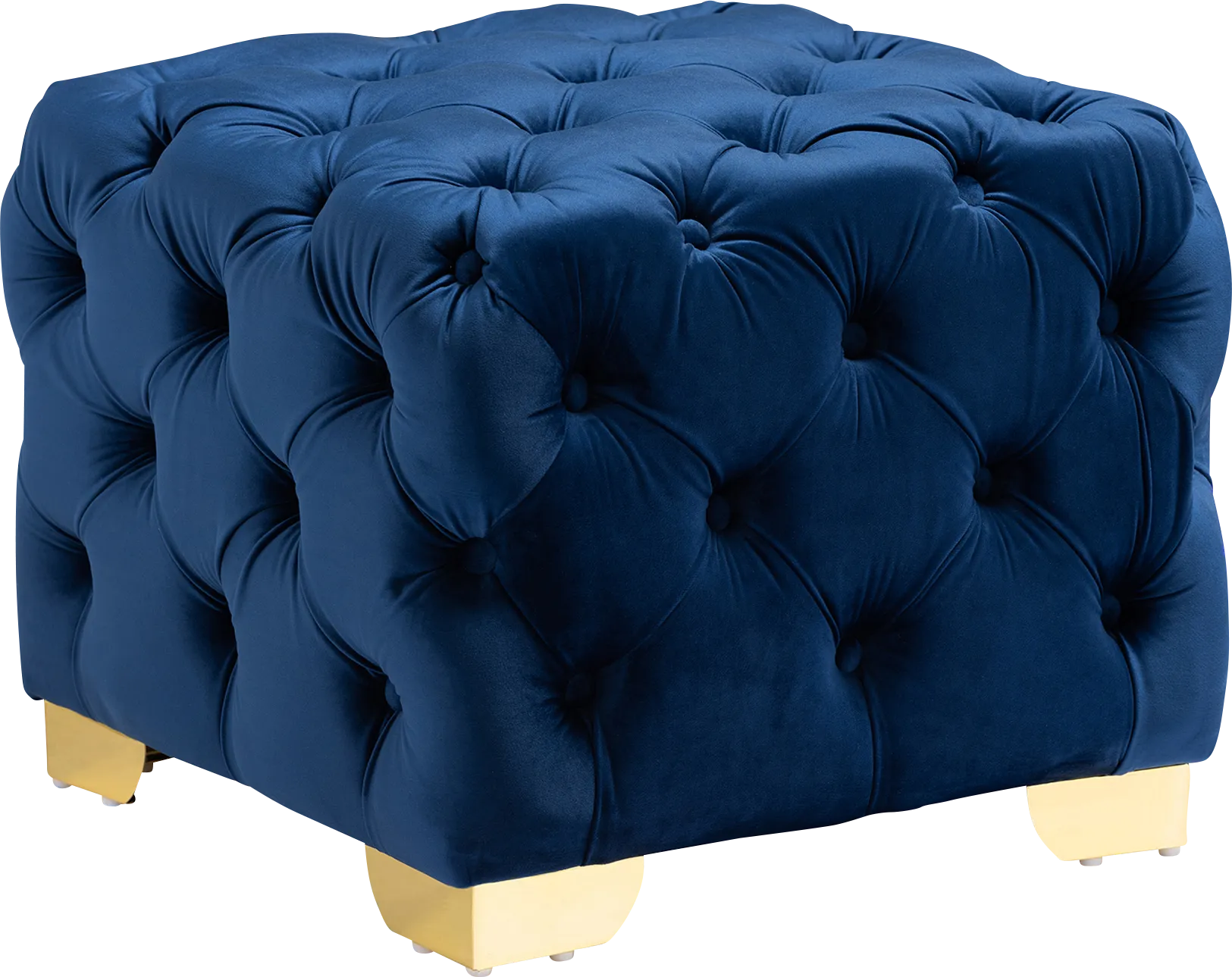 Avocet Blue Ottoman - Image 1