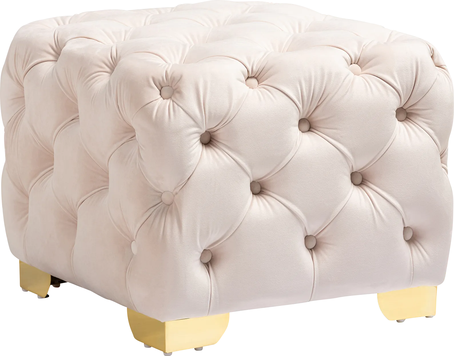 Avocet Beige Ottoman - Image 1