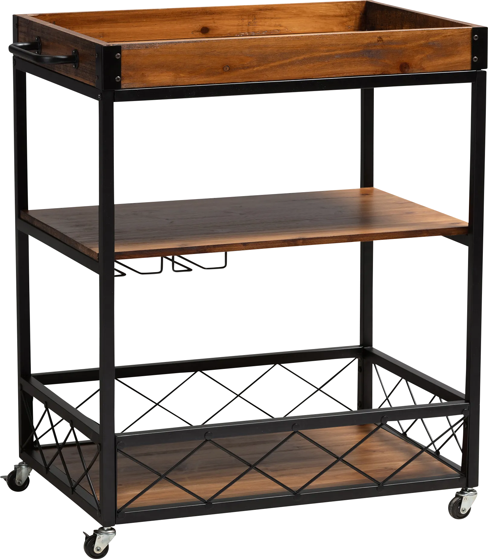 Cranbrook Oak Bar Cart - Image 1