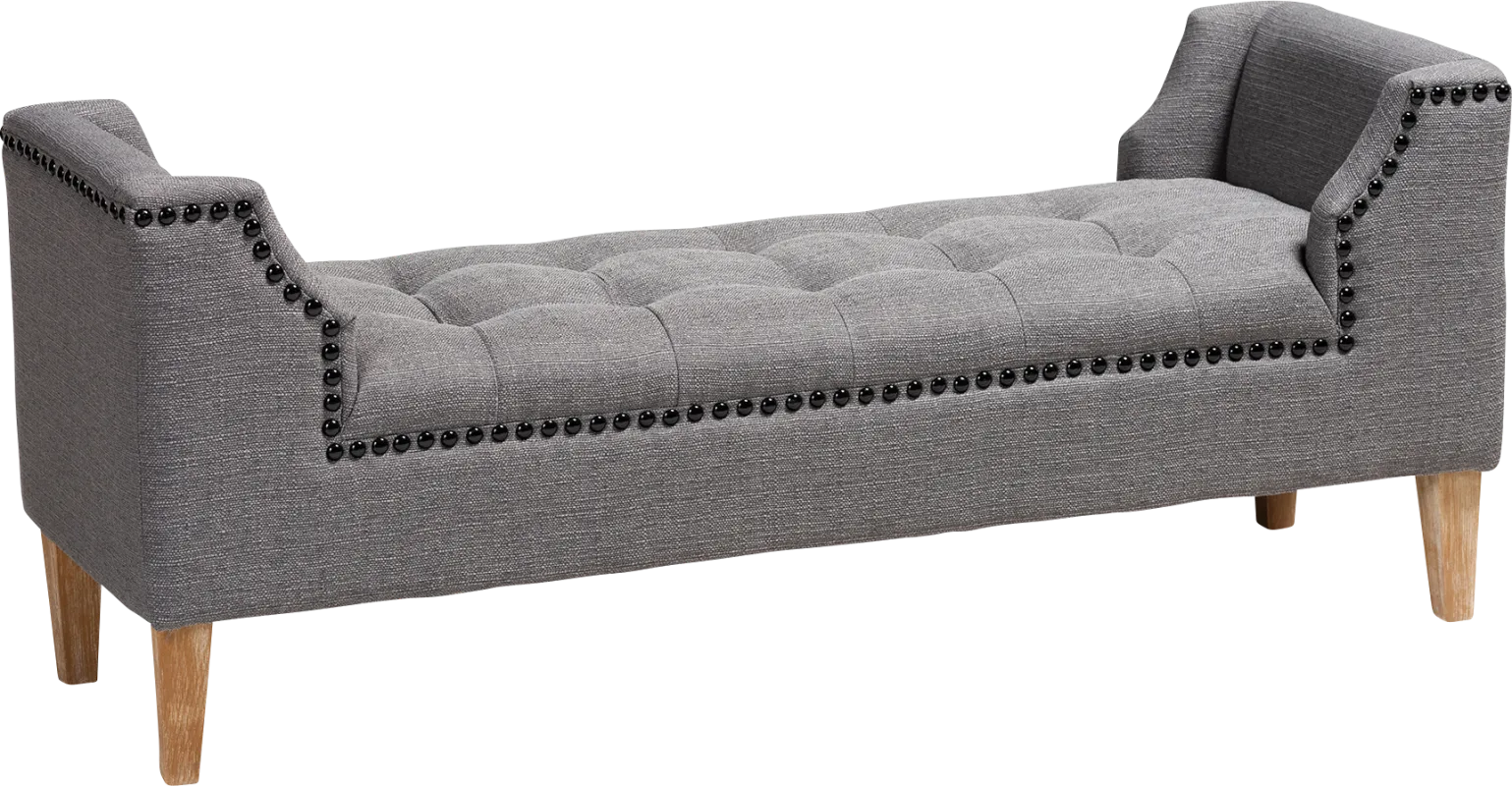Crestaire Gray Accent Bench