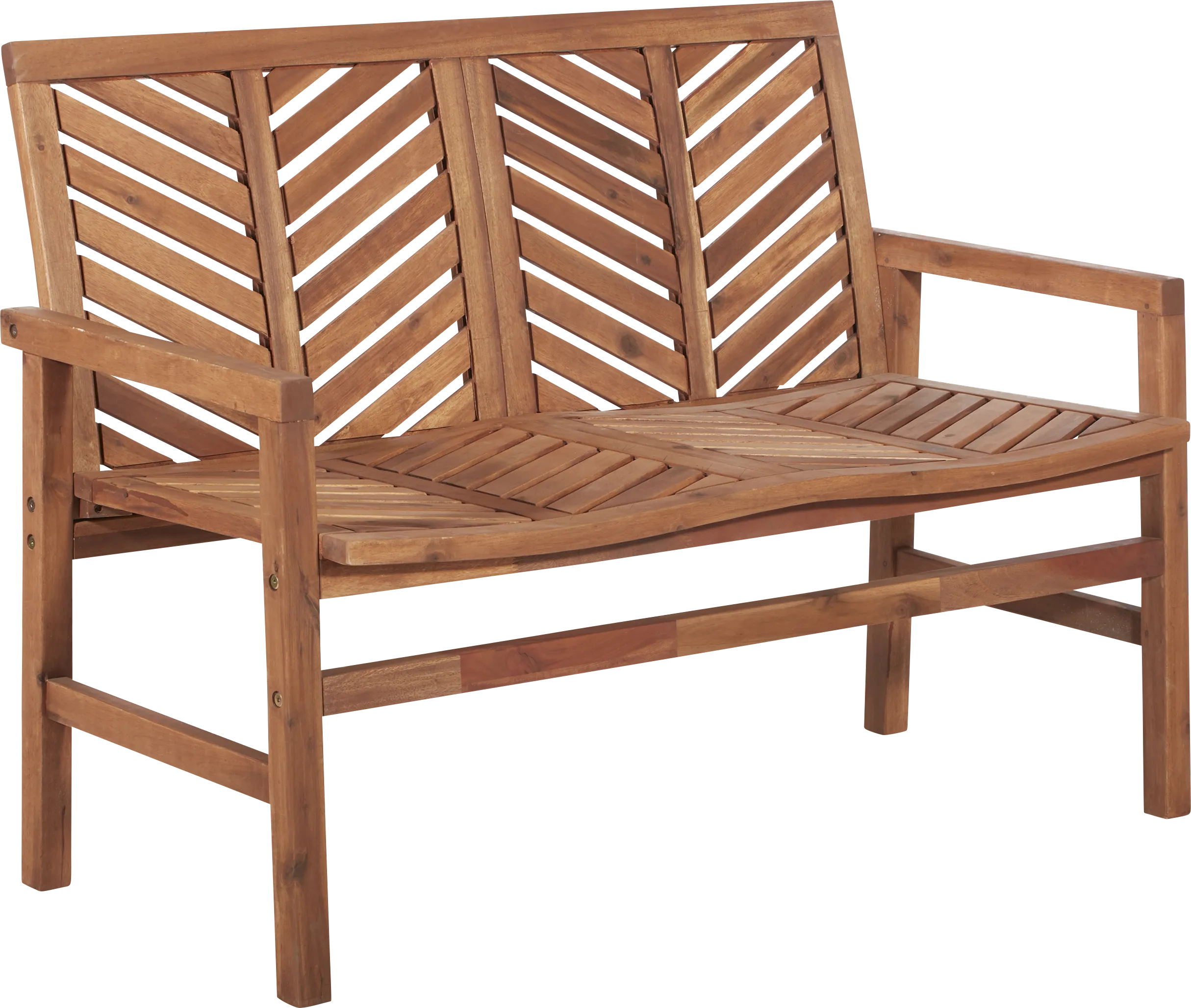 Lake Tana Brown Outdoor Loveseat - Thumbnail - Image 1
