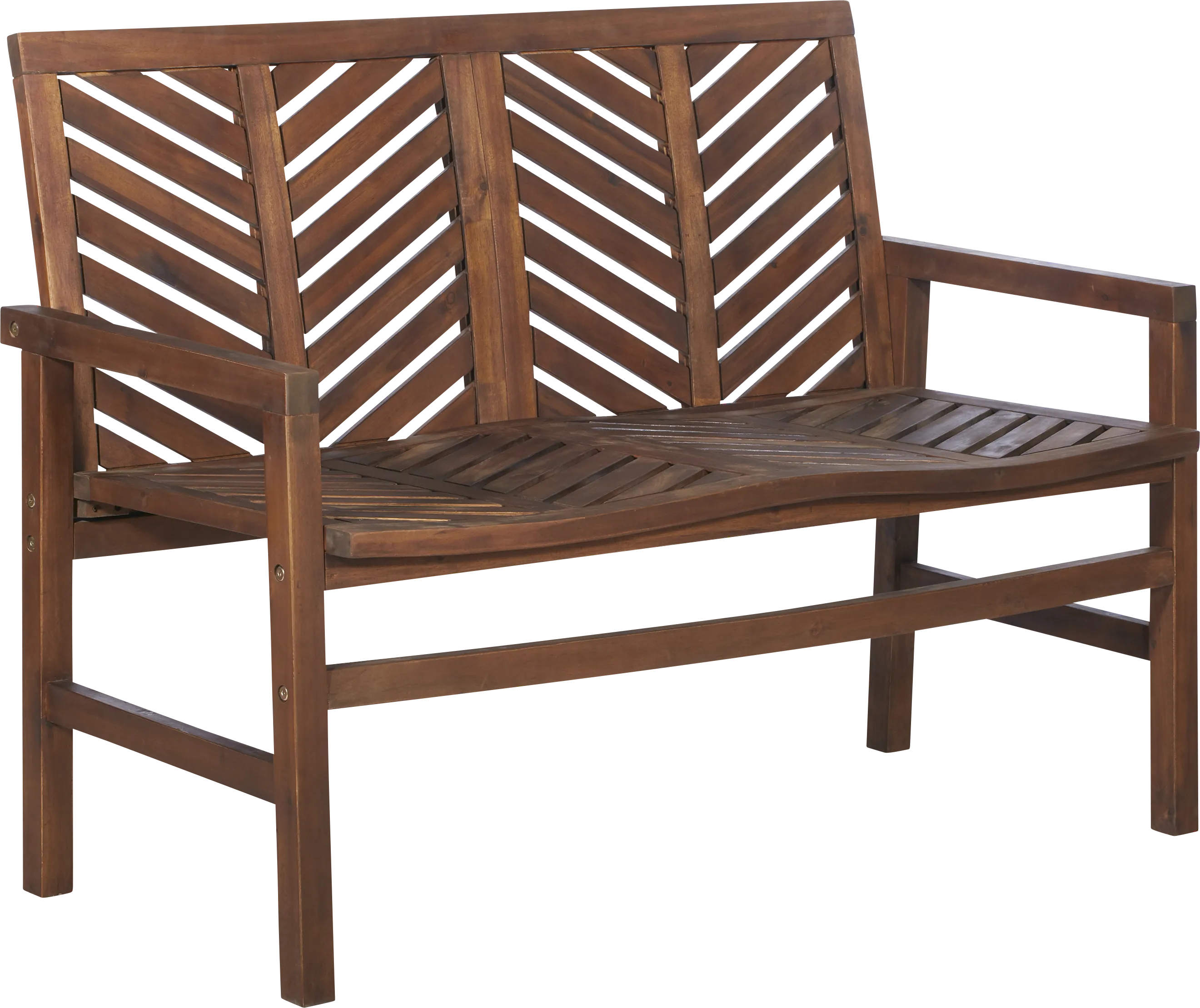 Lake Tana Dark Brown Outdoor Loveseat - Image 1