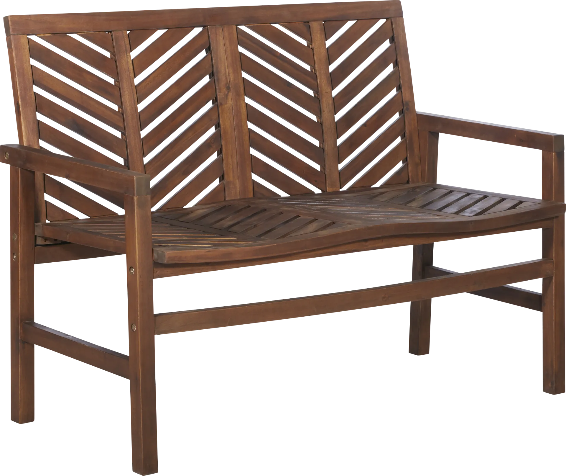 Lake Tana Dark Brown Outdoor Loveseat - Image 1