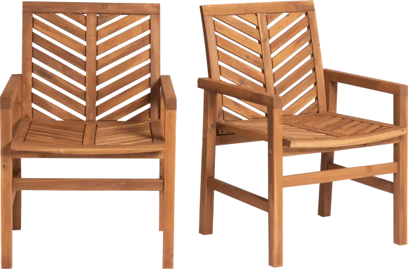 Lake Tana Brown Outdoor Chair, Set of 2