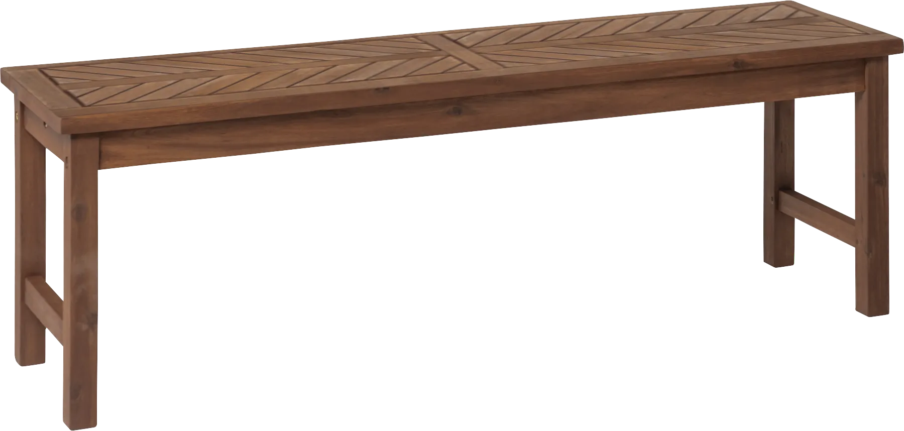 Lake Tana Dark Brown Outdoor Dining Bench - Thumbnail - Image 1