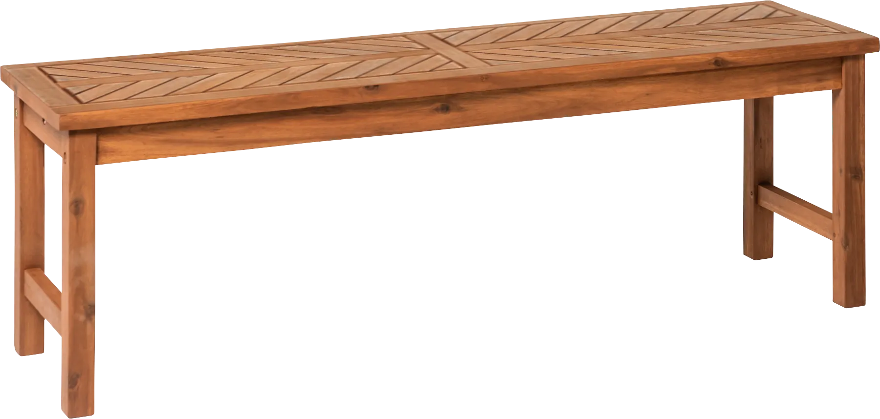 Lake Tana Brown Outdoor Dining Bench - Image 1