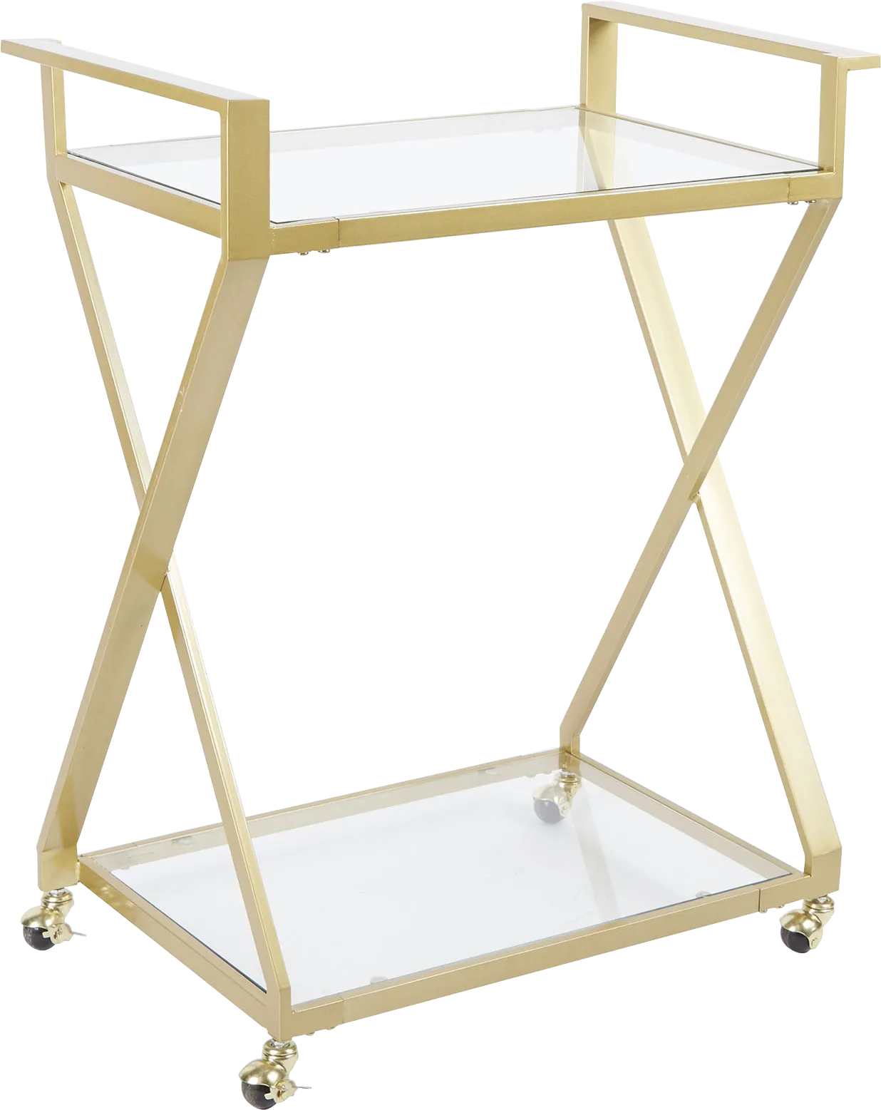 Winterfern Gold Bar Cart - Image 1
