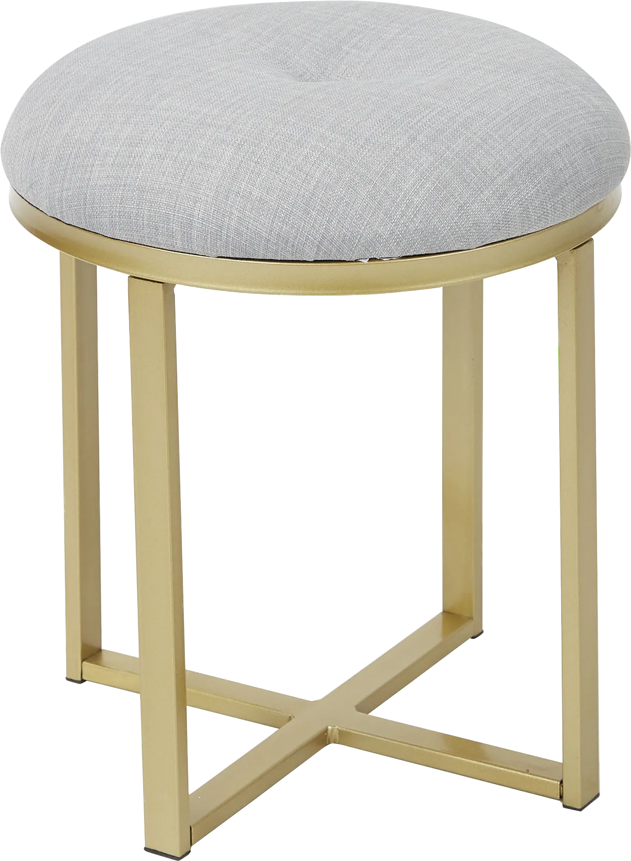 Milowyn Gold Vanity Stool - Thumbnail - Image 1