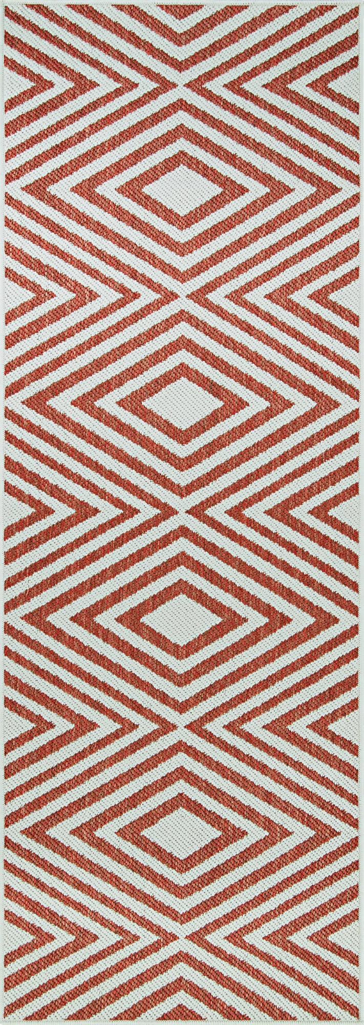 Grantley Coral 2'3 x 7'10 Indoor/Outdoor Runner Rug - Image 1