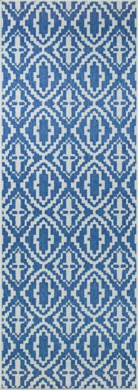 Ailmer Blue 2'3 x 7'10 Indoor/Outdoor Runner Rug