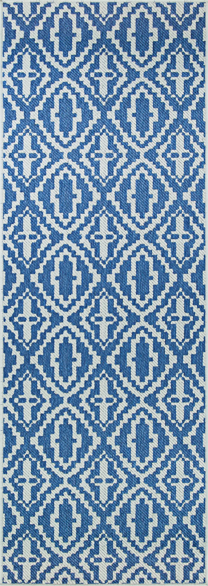 Ailmer Blue 2'3 x 7'10 Indoor/Outdoor Runner Rug - Image 1