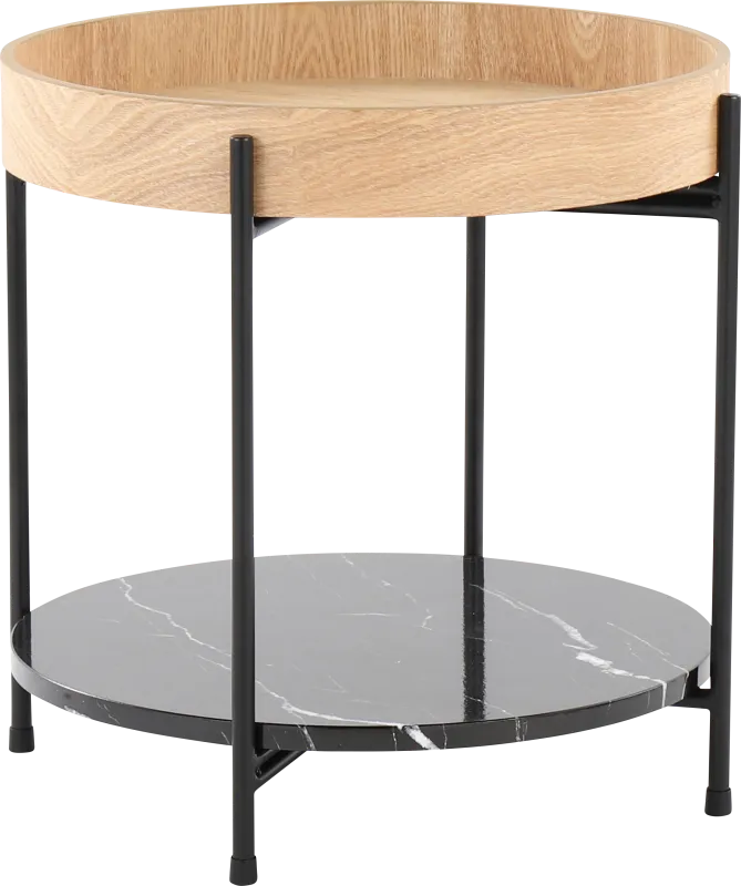 Alpinerose Natural End Table