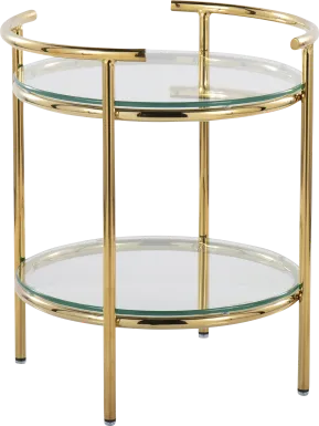 Alldershot Gold End Table