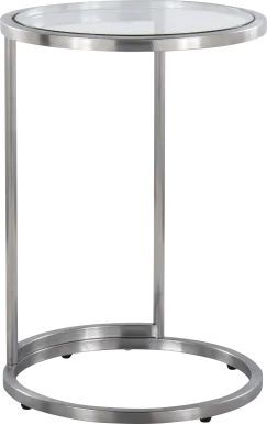 Ashlight Silver End Table