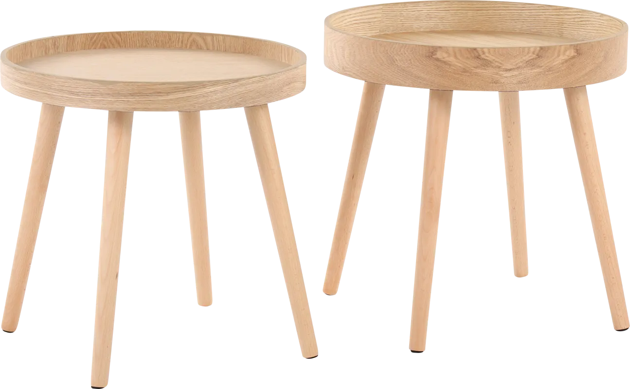 Allegrow Natural End Table, Set of 2