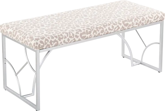 Waldroup II Light Gray Bench