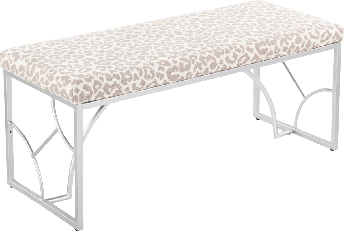 Waldroup II Light Gray Bench