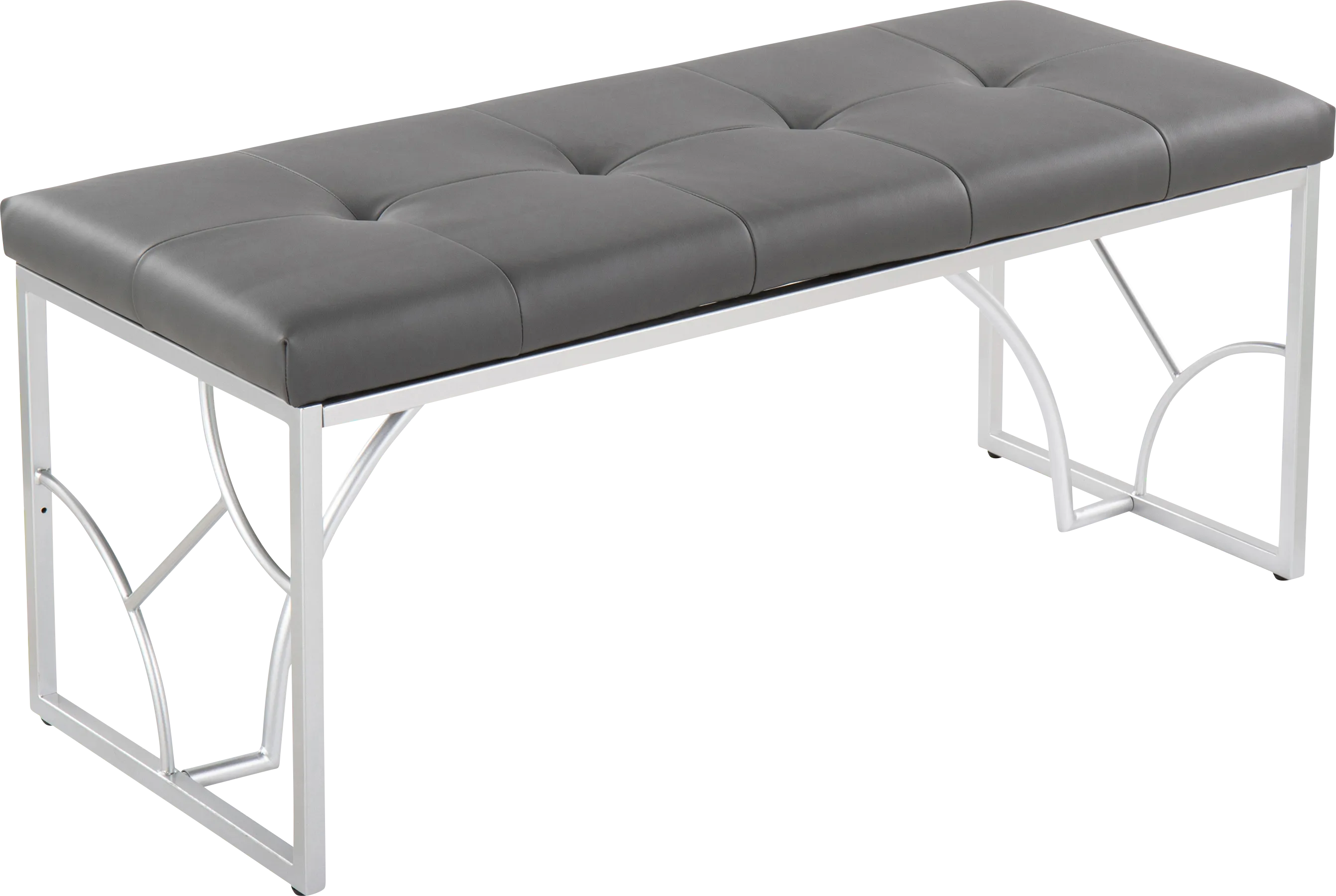 Waldroup II Dark Gray Bench - Thumbnail - Image 1