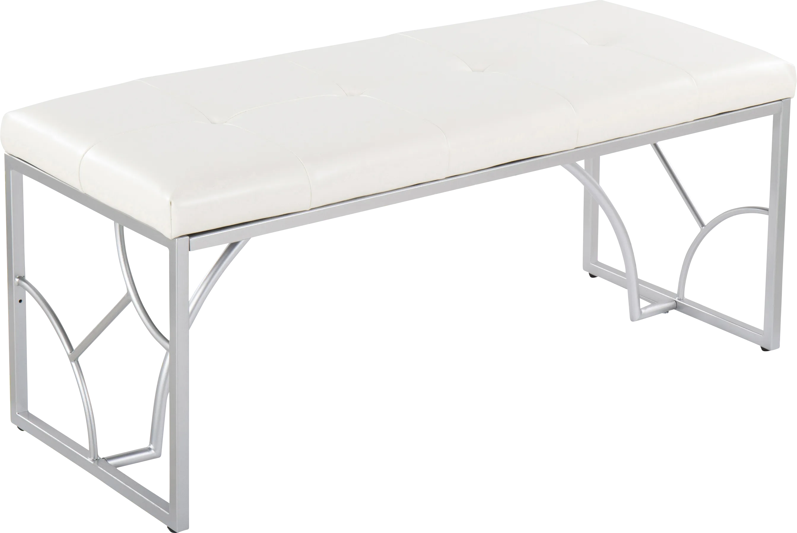 Waldroup II White Bench - Thumbnail - Image 1