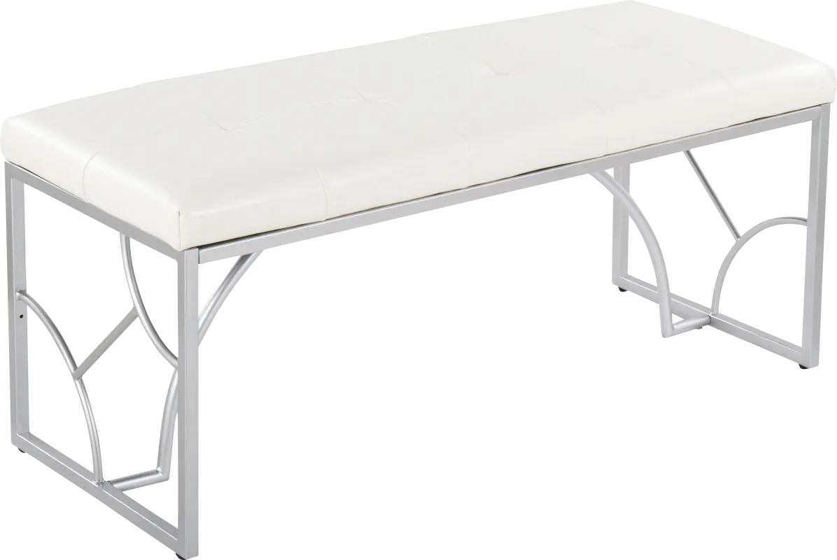 Waldroup II White Bench