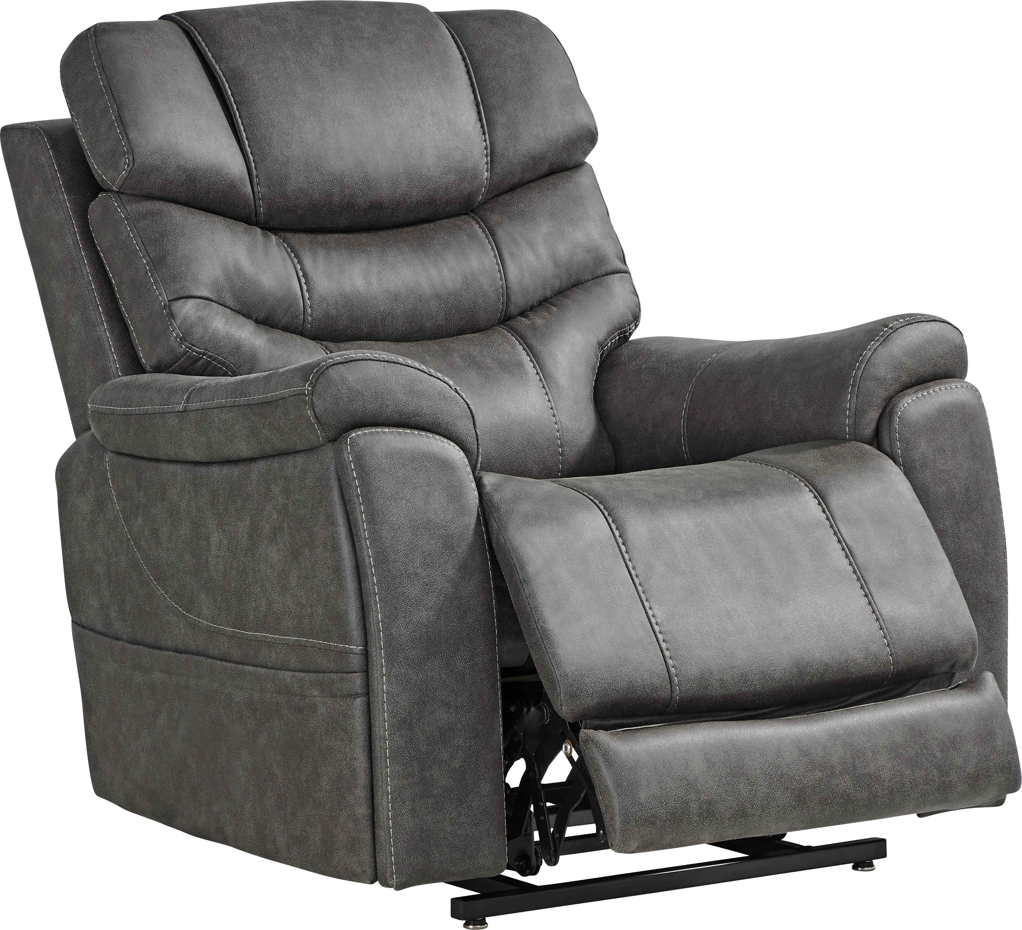Morgan Hill Gray Triple Power Lift Recliner - Thumbnail - Image 1