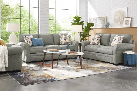Bellingham Gray Textured Sofa