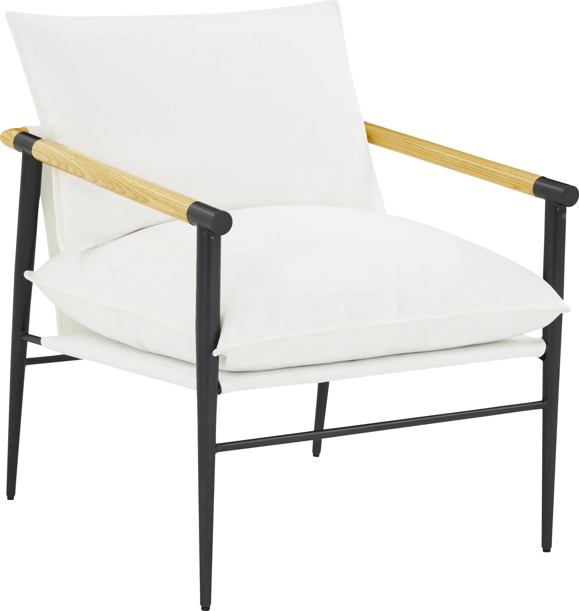 Houchin White Accent Chair