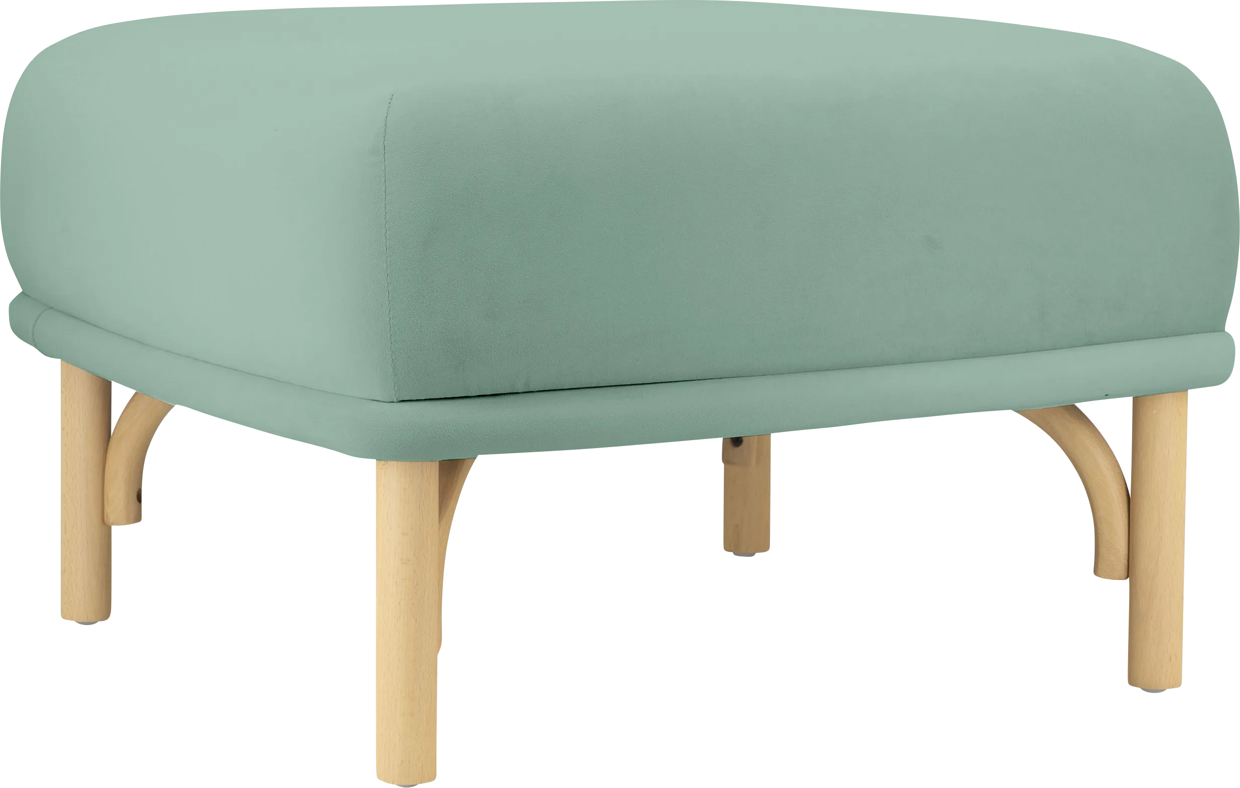 Bybee Blue Ottoman