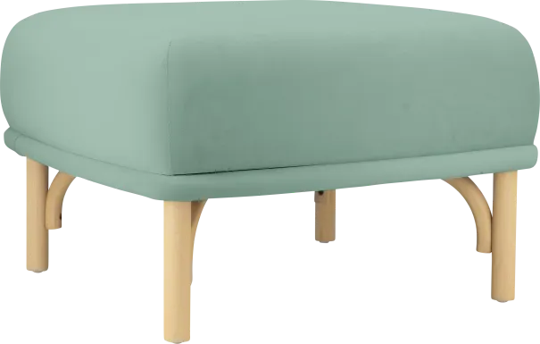 Bybee Blue Ottoman