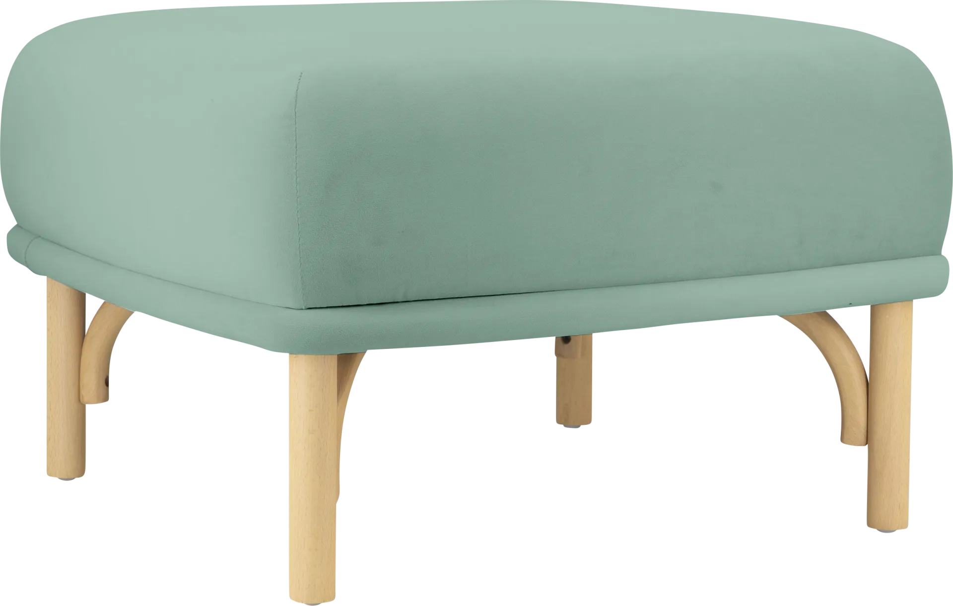 Bybee Blue Ottoman - Image 1