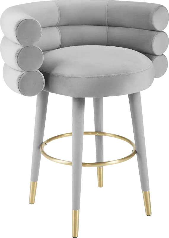 Bromelia Gray Counter Stool